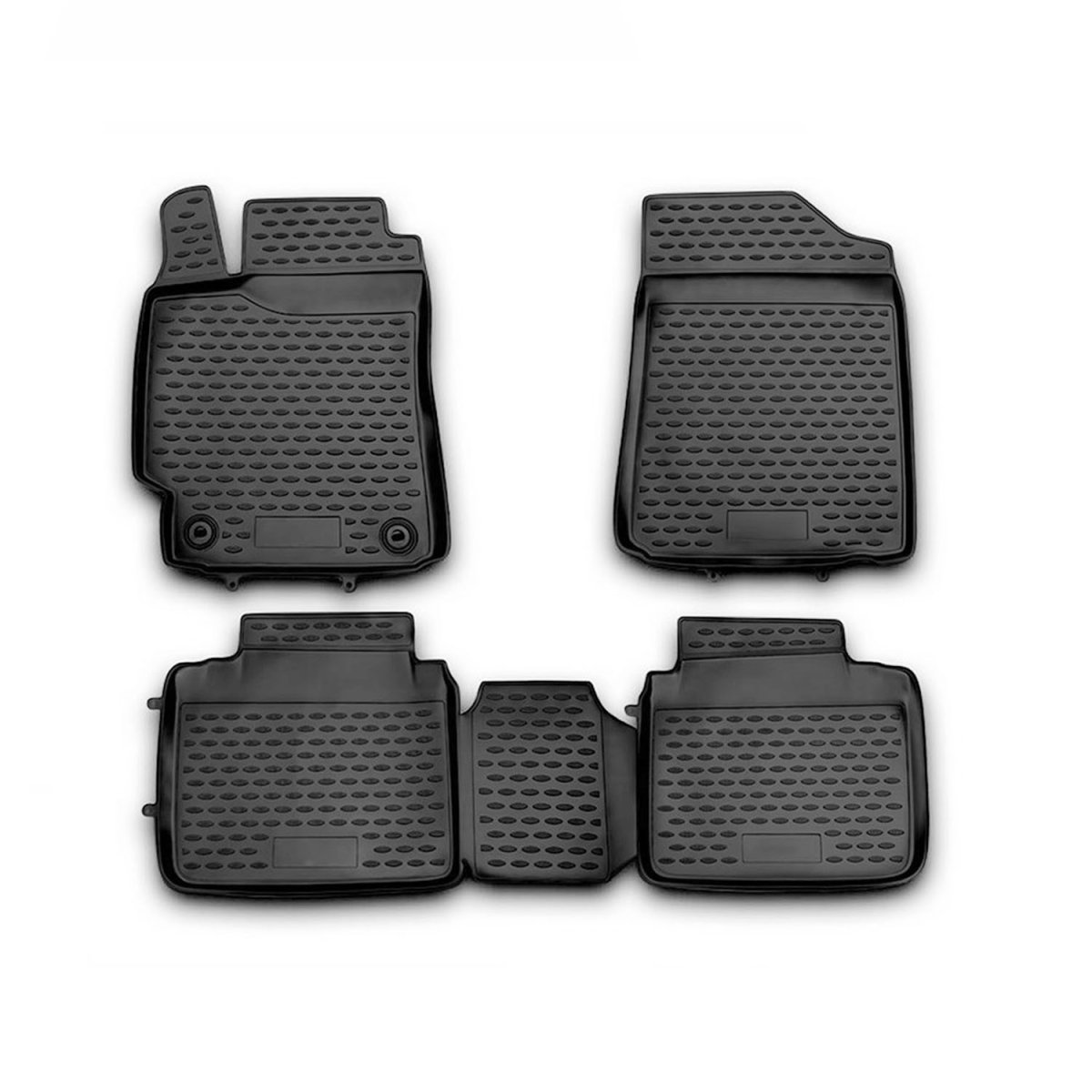 Toyota Camry Floor Mats - Omac - Rubber TPE - Black - '12-'17